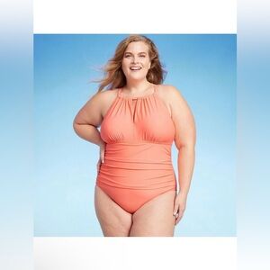 Kona Sol Coral One Piece Swimsuit